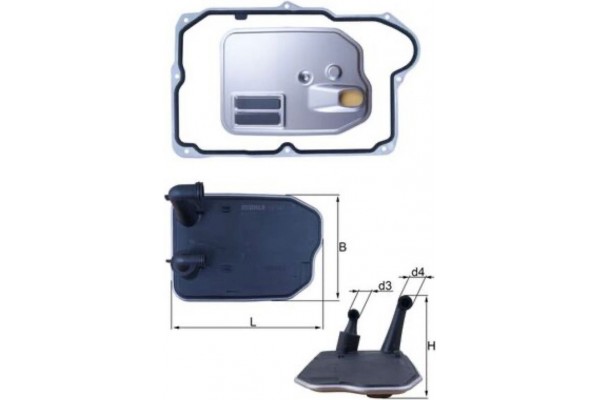 Mahle Υδραυλ. φίλτρο, αυτόμ. κιβ. ταχυτ. - Hx 161D