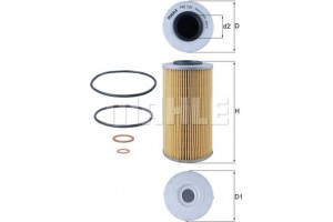 Mahle Υδραυλ. φίλτρο, αυτόμ. κιβ. ταχυτ. - Hx 131D
