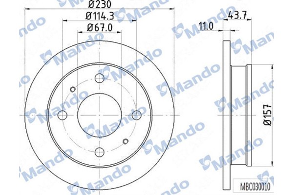Mando Δισκόπλακα - MBC030010