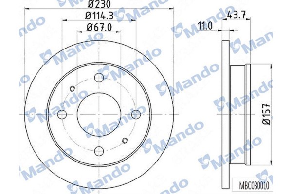 Mando Δισκόπλακα - MBC030010
