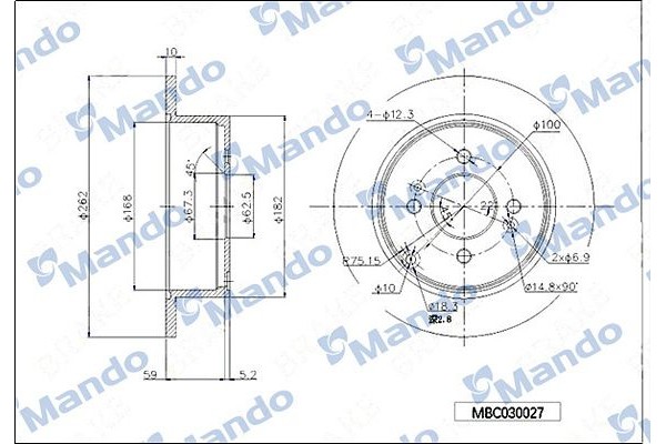 Mando Δισκόπλακα - MBC030027