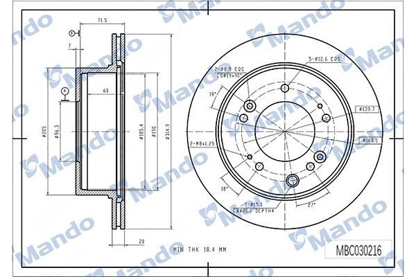 Mando Δισκόπλακα - MBC030216