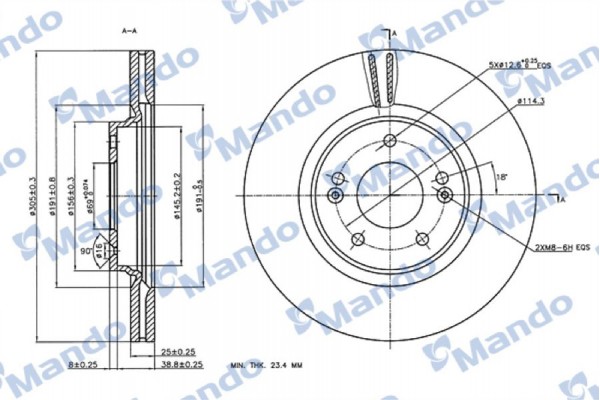 Mando Δισκόπλακα - MBC030273