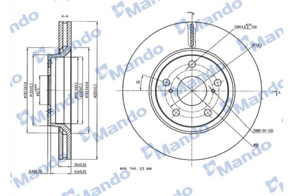 Mando Δισκόπλακα - MBC035301