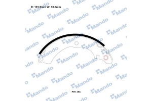 Mando Σετ Σιαγόνων Φρένων - RMLP11