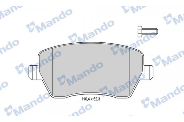 Mando Σετ τακάκια, Δισκόφρενα - MBF015179