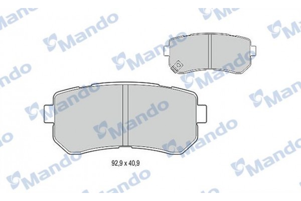 Mando Σετ τακάκια, Δισκόφρενα - MBF015219