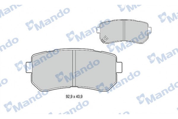 Mando Σετ τακάκια, Δισκόφρενα - MBF015219
