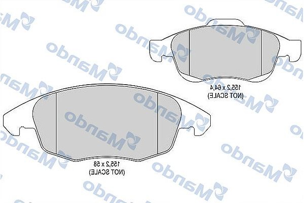 Mando Σετ τακάκια, Δισκόφρενα - MBF015238