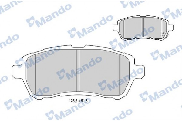 Mando Σετ τακάκια, Δισκόφρενα - MBF015245