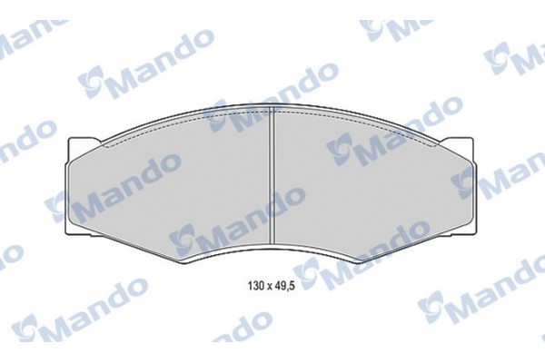 Mando Σετ τακάκια, Δισκόφρενα - MBF015725