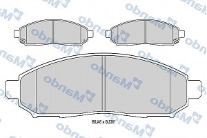 Mando Σετ τακάκια, Δισκόφρενα - MBF015746