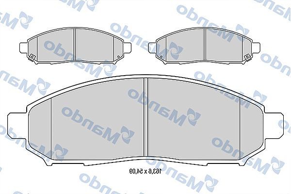 Mando Σετ τακάκια, Δισκόφρενα - MBF015746