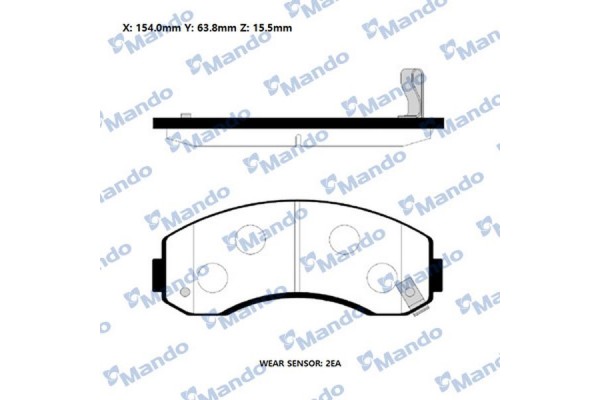 Mando Σετ τακάκια, Δισκόφρενα - RMPK09