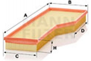 MANN-FILTER Φίλτρο Αέρα - C 54 165