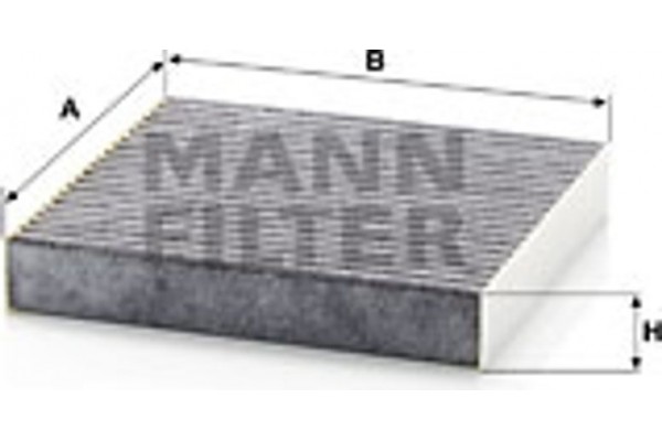 MANN-FILTER Φίλτρο, Αέρας Εσωτερικού Χώρου - Cuk 20 006