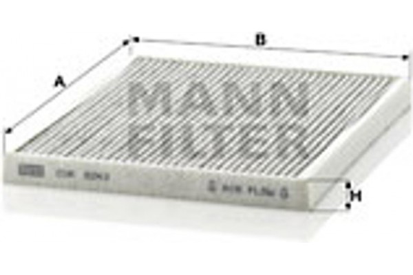 MANN-FILTER Φίλτρο, Αέρας Εσωτερικού Χώρου - Cuk 2243
