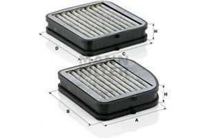 MANN-FILTER Φίλτρο, Αέρας Εσωτερικού Χώρου - Cuk 22 000-2