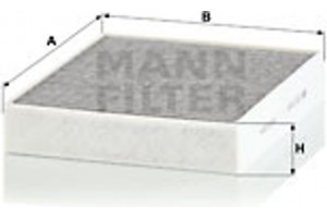 MANN-FILTER Φίλτρο, Αέρας Εσωτερικού Χώρου - Cuk 25 001