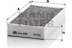 MANN-FILTER Φίλτρο, Αέρας Εσωτερικού Χώρου - Cuk 2646-2