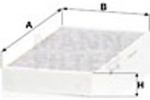 MANN-FILTER Φίλτρο, Αέρας Εσωτερικού Χώρου - Cuk 2723-2