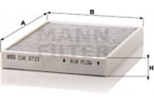 MANN-FILTER Φίλτρο, Αέρας Εσωτερικού Χώρου - Cuk 2733
