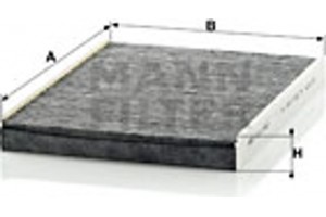 MANN-FILTER Φίλτρο, Αέρας Εσωτερικού Χώρου - Cuk 2862