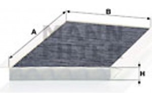 MANN-FILTER Φίλτρο, Αέρας Εσωτερικού Χώρου - Cuk 3461