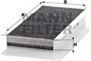 MANN-FILTER Φίλτρο, Αέρας Εσωτερικού Χώρου - Cuk 3554