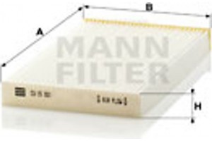 MANN-FILTER Φίλτρο, Αέρας Εσωτερικού Χώρου - Cu 15 001