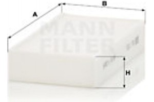 MANN-FILTER Φίλτρο, Αέρας Εσωτερικού Χώρου - Cu 1721-2