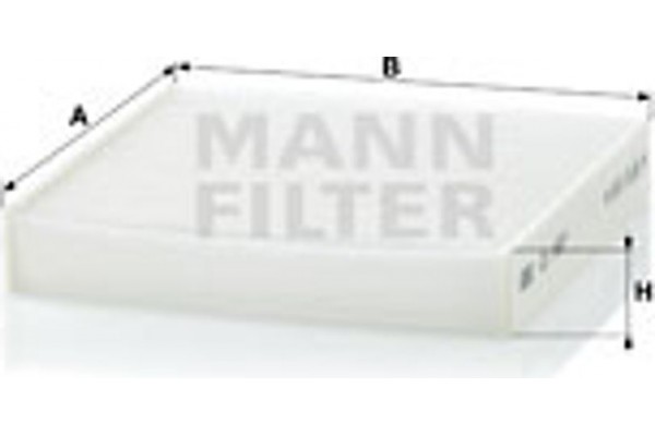 MANN-FILTER Φίλτρο, Αέρας Εσωτερικού Χώρου - Cu 1827