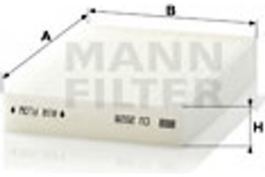 MANN-FILTER Φίλτρο, Αέρας Εσωτερικού Χώρου - Cu 2028