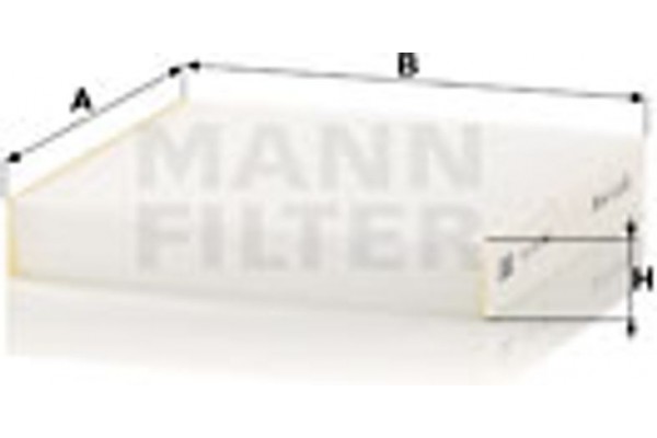 MANN-FILTER Φίλτρο, Αέρας Εσωτερικού Χώρου - Cu 20 006
