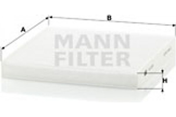 MANN-FILTER Φίλτρο, Αέρας Εσωτερικού Χώρου - Cu 2132
