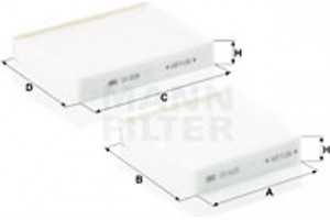 MANN-FILTER Φίλτρο, Αέρας Εσωτερικού Χώρου - Cu 21 000-2