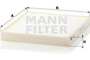MANN-FILTER Φίλτρο, Αέρας Εσωτερικού Χώρου - Cu 2227