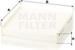 MANN-FILTER Φίλτρο, Αέρας Εσωτερικού Χώρου - Cu 22 011