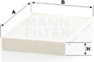 MANN-FILTER Φίλτρο, Αέρας Εσωτερικού Χώρου - Cu 22 016