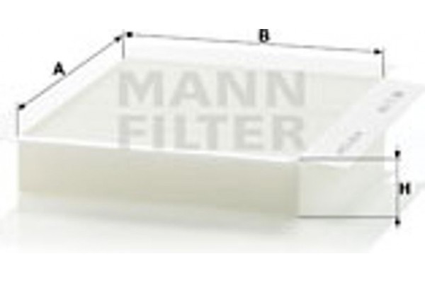 MANN-FILTER Φίλτρο, Αέρας Εσωτερικού Χώρου - Cu 2338