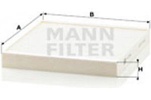 MANN-FILTER Φίλτρο, Αέρας Εσωτερικού Χώρου - Cu 2349