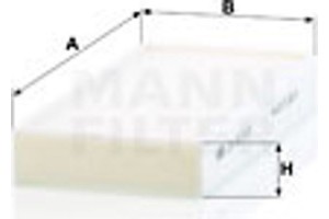 MANN-FILTER Φίλτρο, Αέρας Εσωτερικού Χώρου - Cu 23 015-2
