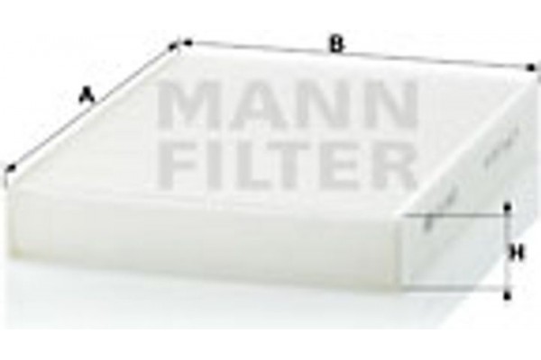 MANN-FILTER Φίλτρο, Αέρας Εσωτερικού Χώρου - Cu 2433
