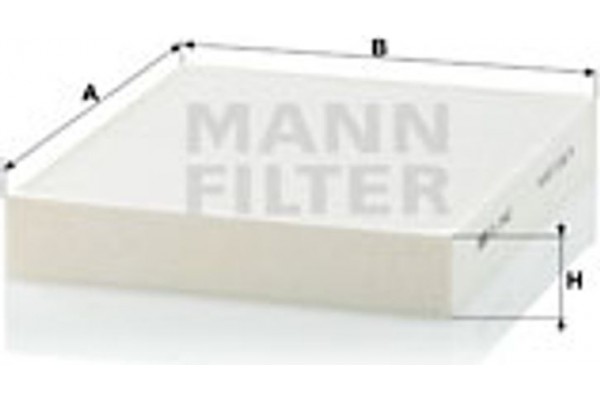 MANN-FILTER Φίλτρο, Αέρας Εσωτερικού Χώρου - Cu 2442