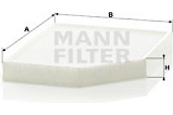 MANN-FILTER Φίλτρο, Αέρας Εσωτερικού Χώρου - Cu 2450