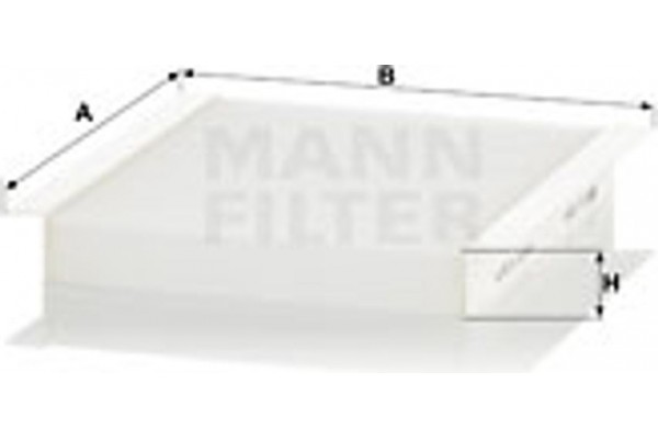 MANN-FILTER Φίλτρο, Αέρας Εσωτερικού Χώρου - Cu 2454
