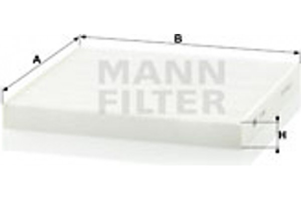 MANN-FILTER Φίλτρο, Αέρας Εσωτερικού Χώρου - Cu 2544
