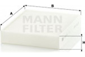 MANN-FILTER Φίλτρο, Αέρας Εσωτερικού Χώρου - Cu 25 001