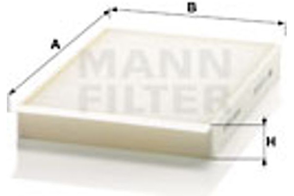 MANN-FILTER Φίλτρο, Αέρας Εσωτερικού Χώρου - Cu 25 002