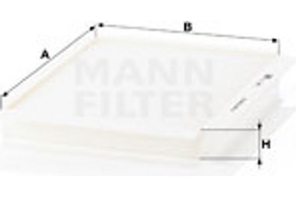 MANN-FILTER Φίλτρο, Αέρας Εσωτερικού Χώρου - Cu 2622
